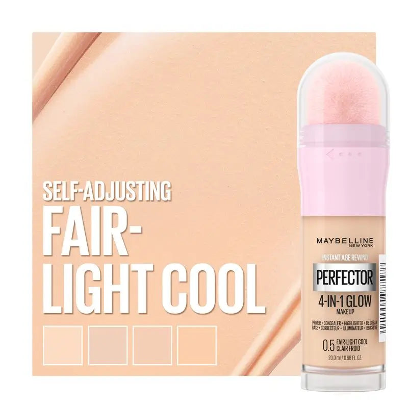 Maybelline New York Instant Perfector Glow 4-In-1, The Glow You Wear Any Way You Want, Teinte 0.5 Fair Light Cool