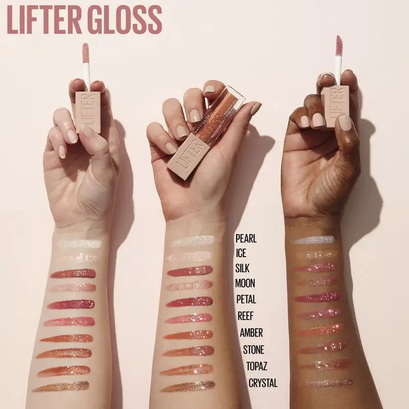 Maybelline New York Lifter Gloss Gloss pour les lèvres Teinte 01 Pearl . Hydratation intense et lèvres repulpées.