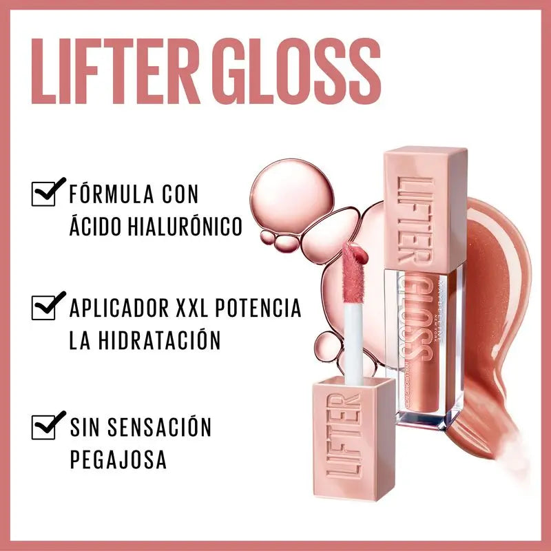 Maybelline New York Lifter Gloss Lip Gloss Shade 03 Moon. Hydratation intense et lèvres repulpées.