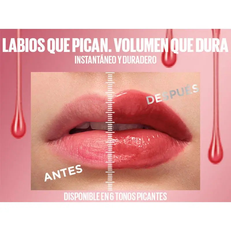 Maybelline New York Lifter Plump avec piment et acide hyaluronique, teinte 005 Peach Fever