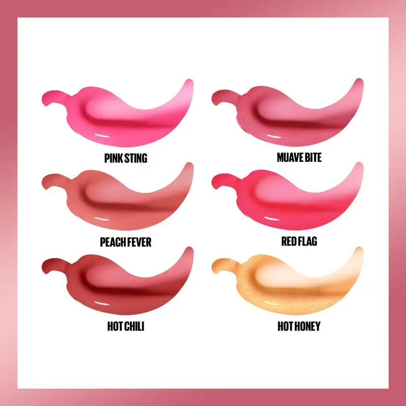 Maybelline New York Lifter Plump avec piment et acide hyaluronique, teinte 006 Red Flag
