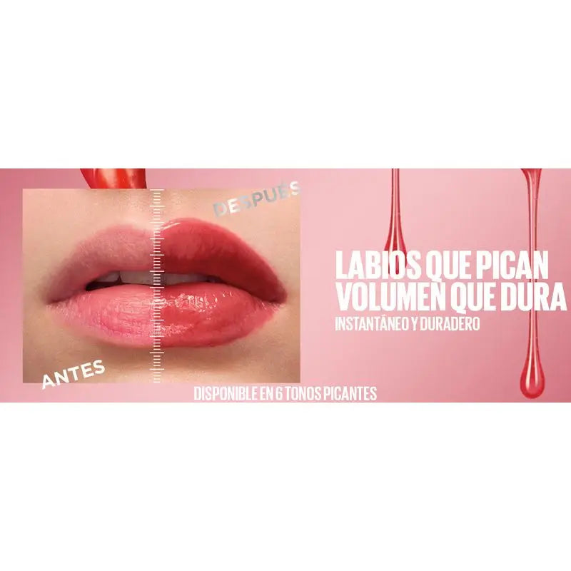 Maybelline New York Lifter Plump avec piment et acide hyaluronique, teinte 008 Hot Honey