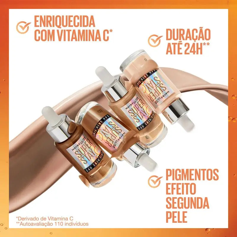 Maybelline New York Super Stay Skin Tint + Vitamin C 24H. Teinte 10