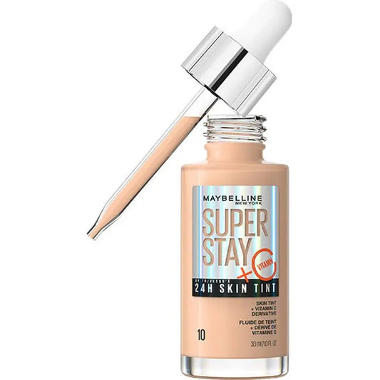 Maybelline New York Super Stay Skin Tint + Vitamin C 24H. Teinte 10