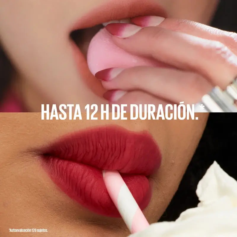 Maybelline New York Super Stay Teddy Tint Rouge à lèvres mat, teinte 40 Petalcore, 5 ml