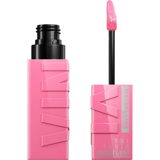 Maybelline New York Superstay Vinyl Ink Rouge à lèvres effet vinyle longue durée jusqu'à 16H, teinte 155 UPBEAT