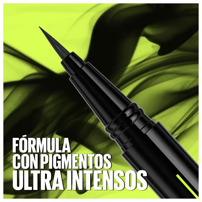 Maybelline New York Tattoo Liner Ink Pen, Eyeliner au format stylo, résistant à l'eau, formule tatouage jusqu'à 24 heures, noir