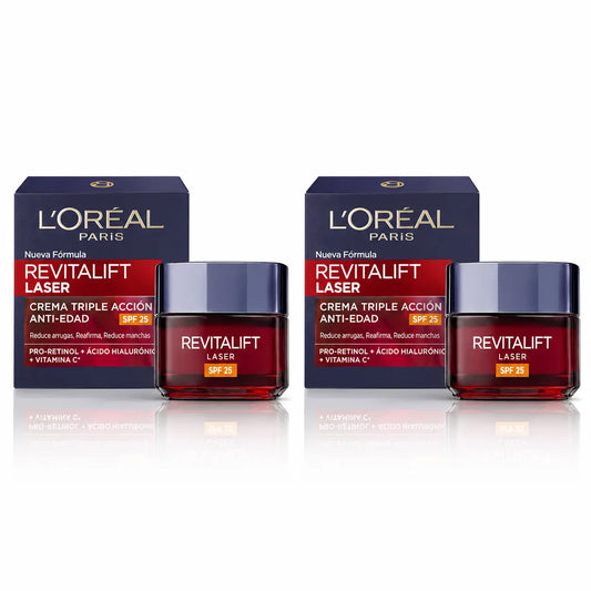Maybelline Revitalift Laser Day Cream Spf25 50 Ml, pack 2