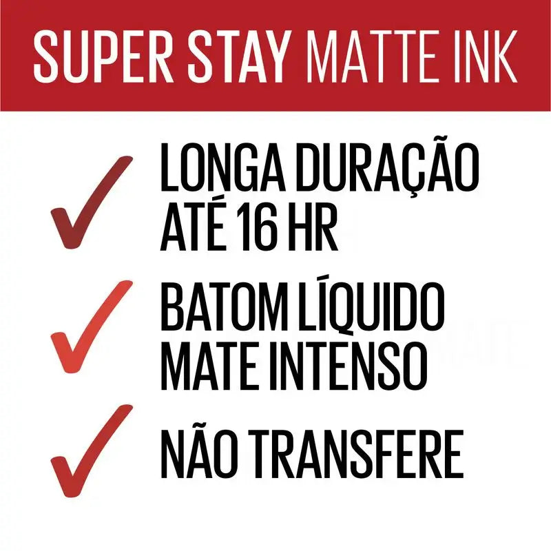 Maybelline New York Superstay Matte Ink Rouge à lèvres mat longue tenue Teinte 15 Lover Colour Nude