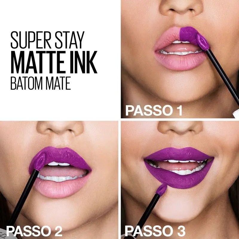 Maybelline New York Superstay Matte Ink Rouge à lèvres mat longue tenue Teinte 80 Règle Couleur Rouge