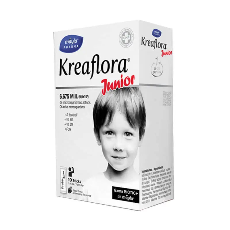 Máyla Pharma Kreaflora Junior Strawberry Flavour 10 Sticks