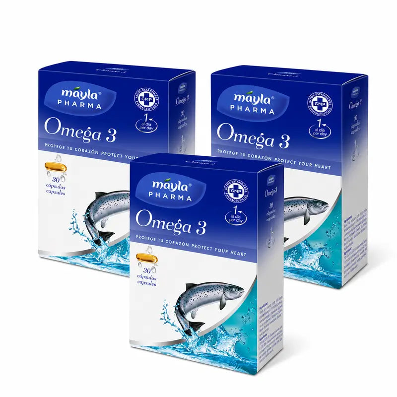 Mayla Pharma Omega 3, Pack 3 x 30 gélules