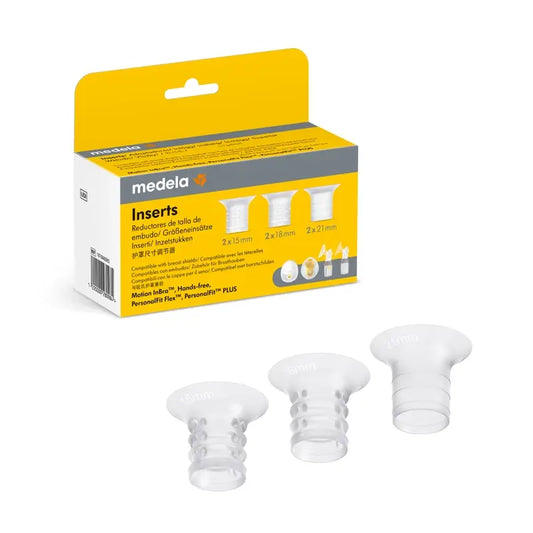 Medela : inserts réducteurs pour entonnoir de 15, 18 et 21 mm