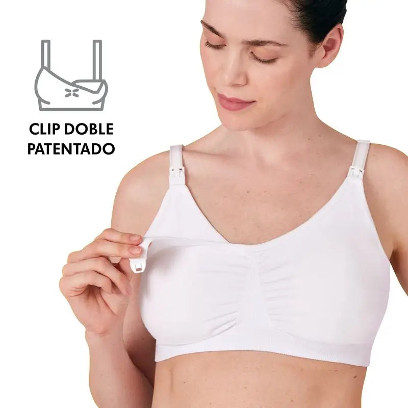 Soutien-gorge d'allaitement et de drainage Medela 3-en-1-L blanc, 1 pc.
