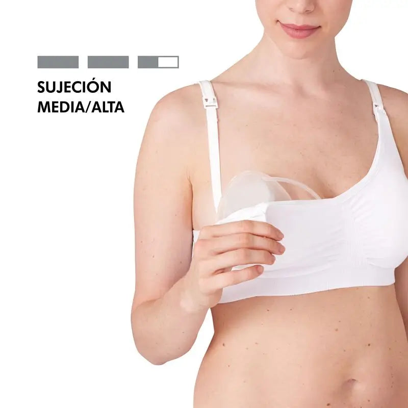 Soutien-gorge d'allaitement et de drainage Medela 3-In-1-M Blanc, 1 pc.