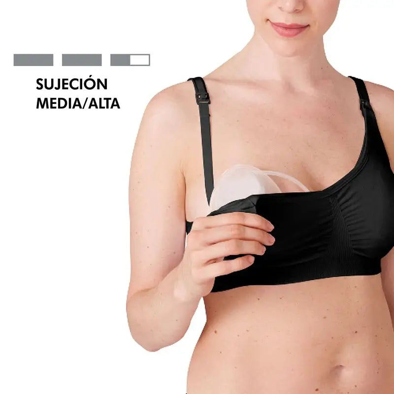 Medela Soutien-gorge d'allaitement et de drainage 3 en 1 Noir S, 1 pc.