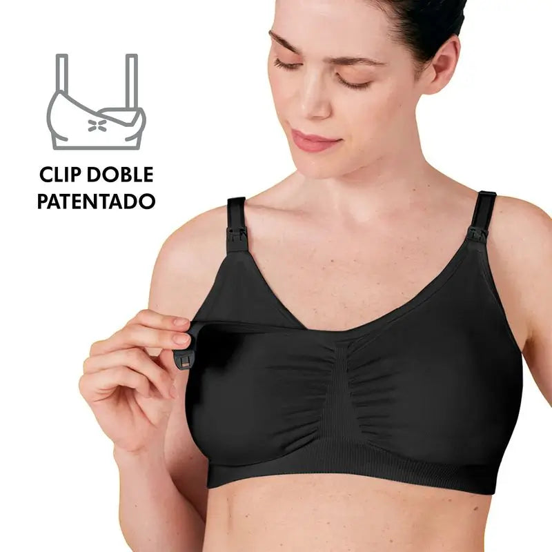 Medela Soutien-gorge d'allaitement et de drainage 3 en 1 Noir S, 1 pc.