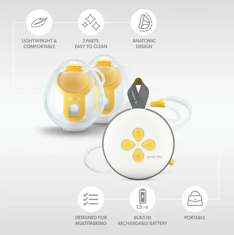 Medela Swing Maxi Hands Free, Tire-lait électrique double, 1 pc.