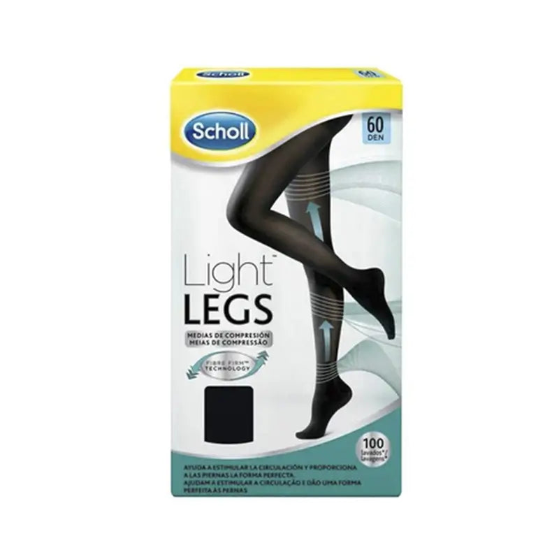 Stockings E.T. Lightweight Comp Tape 60 Den Scholl Light Size S Black