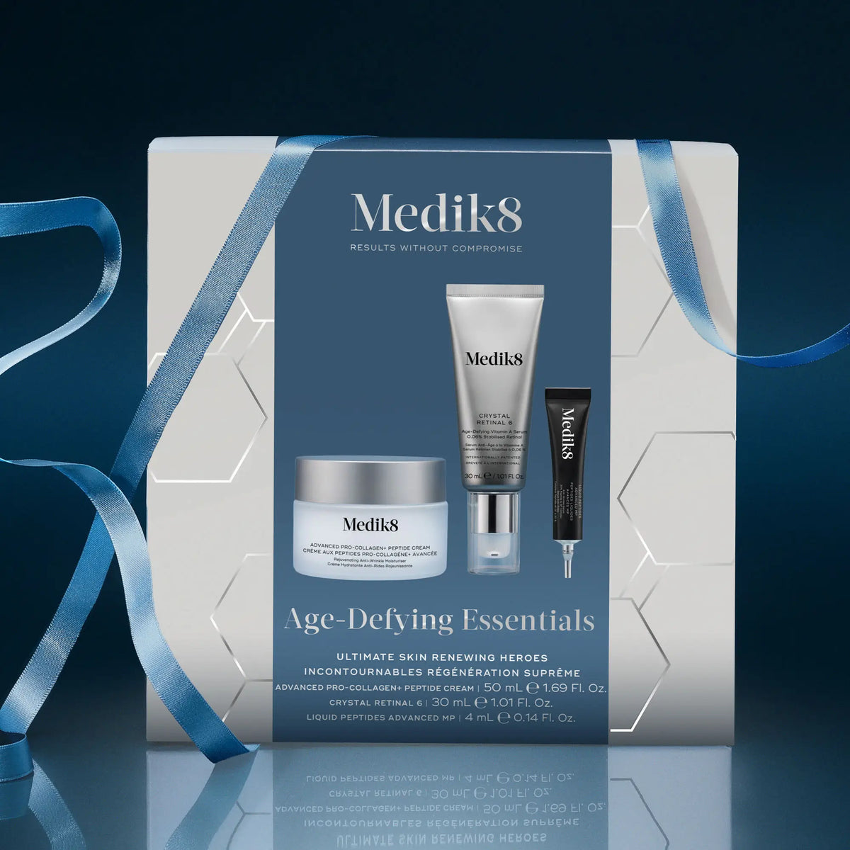Pack « Age-Defying Essentials » de Medik8 : peptides, Retinal 6 et LPA