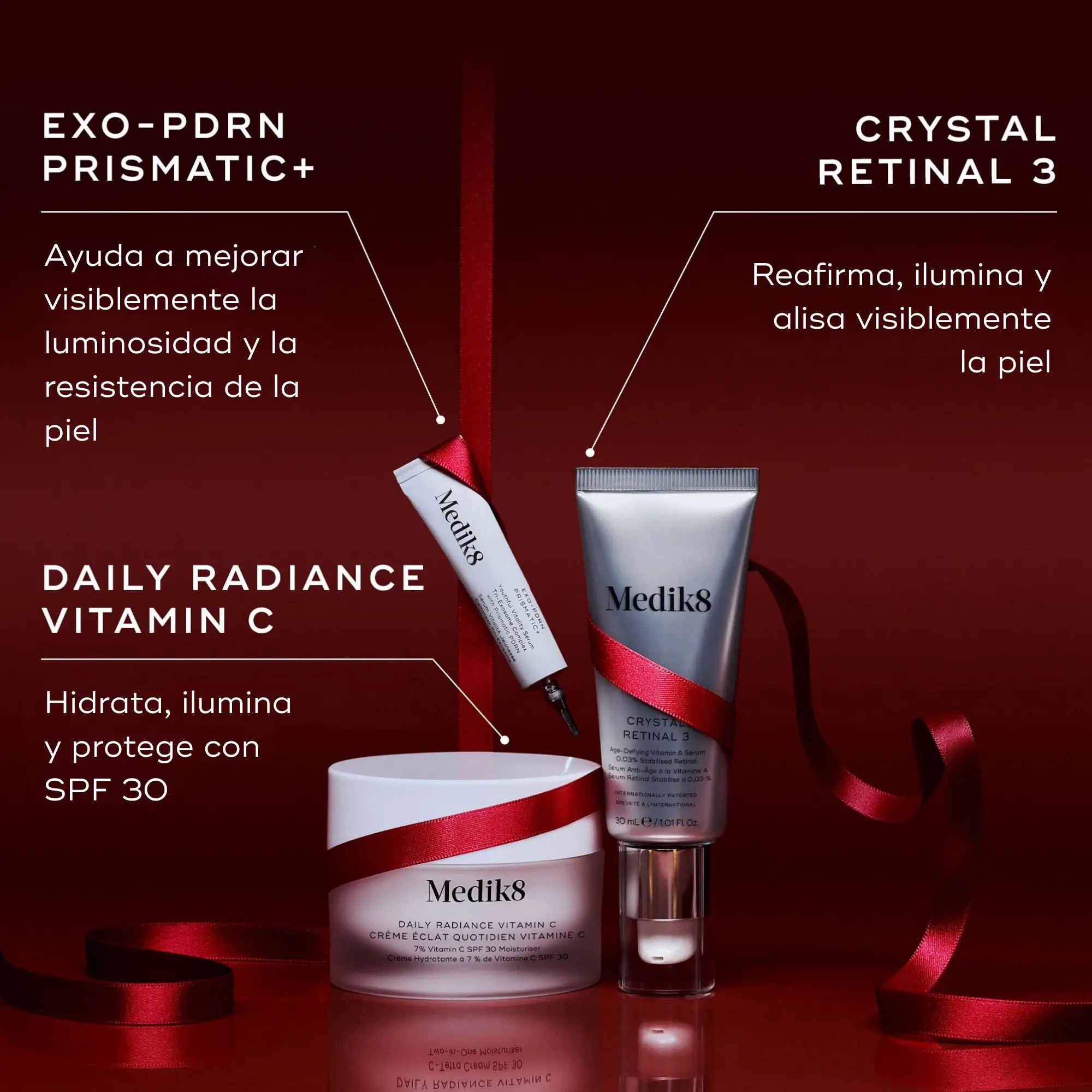 Pack « Rejuvenation Routine » de Medik8 : vitamine C, Retinal 3 et Exo-PDRN