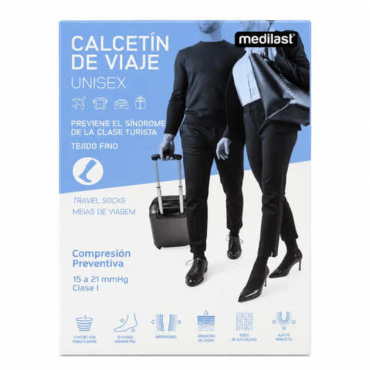 Chaussette de voyage Medilast T/Large Noir R230