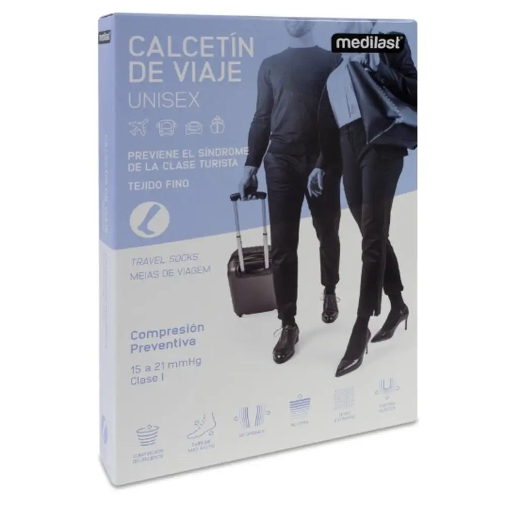 Chaussette de voyage Medilast T/petit noir R230