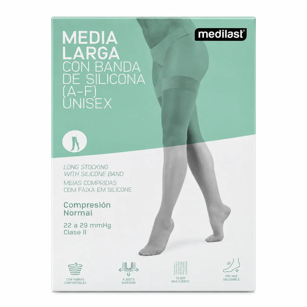 Medilast Long Stocking Black Blond Large R110