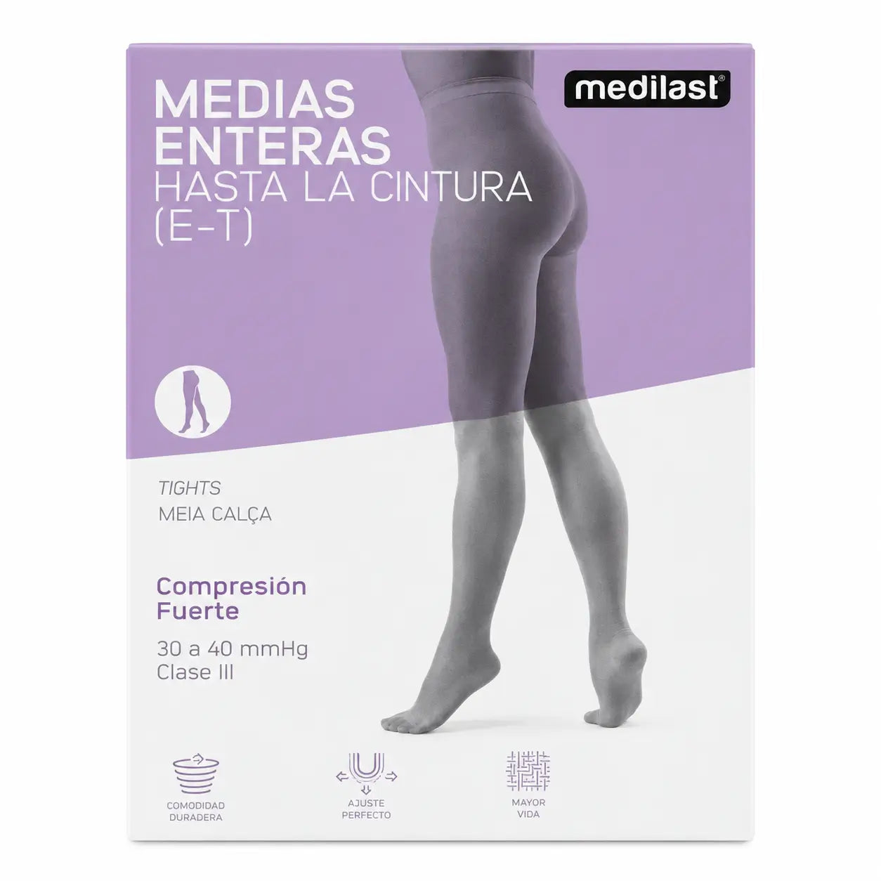Medilast Strong Comp Pantyhose Noir T/3