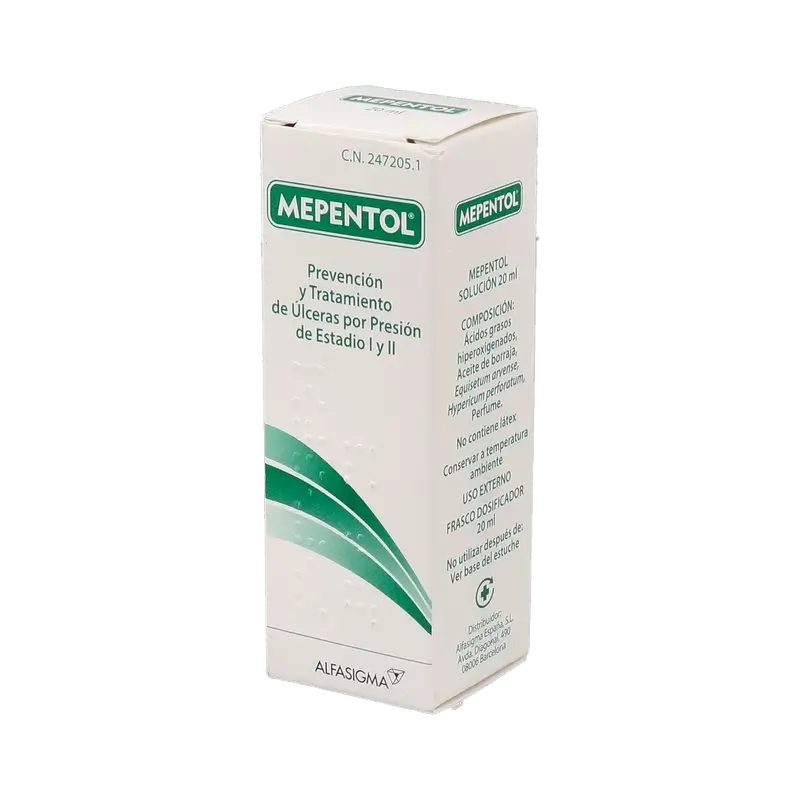 Mepentol, spray pour ulcères, 20 ml