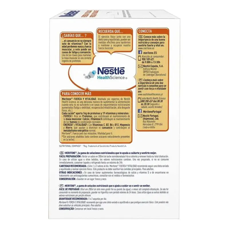 Meritene Force & Vitalité Café Décaféiné Format Economique, 30 sachets