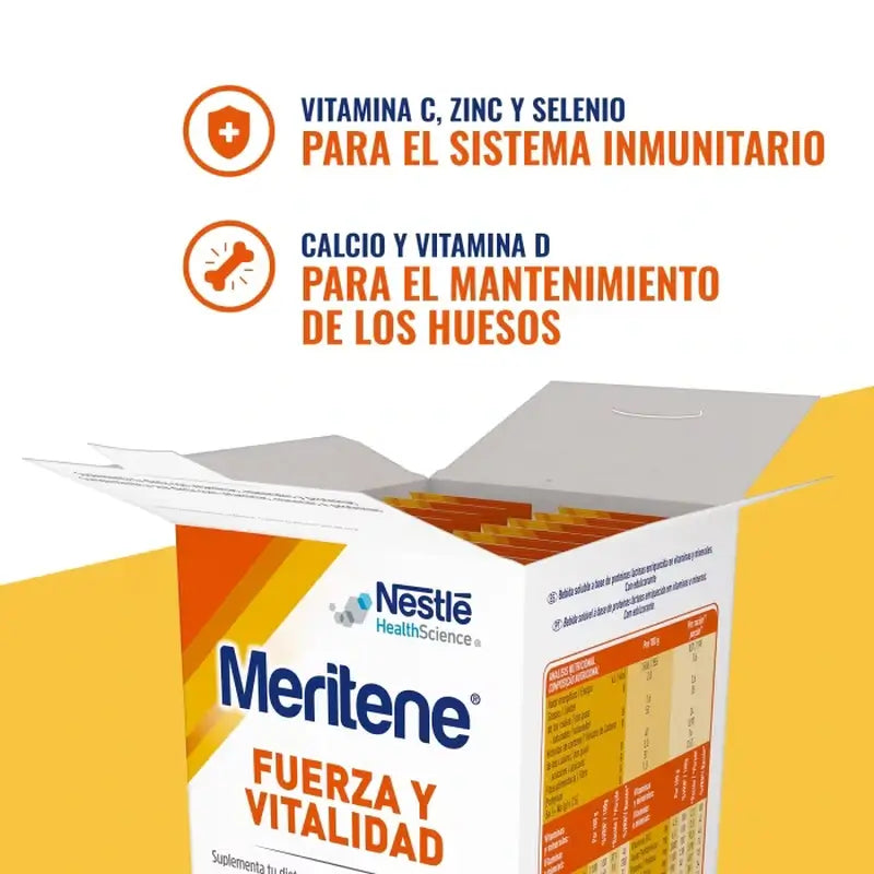 Meritene Strength & Vitality Chocolate Flavour Shake, 15 sachets x 30 g
