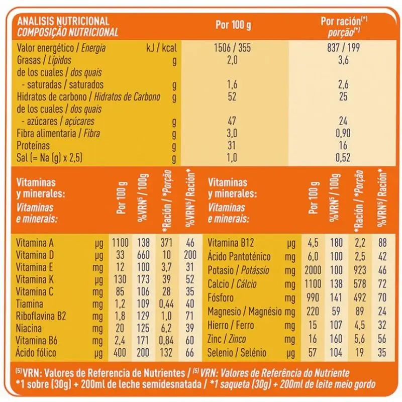 Meritene Strength & Vitality Fibre Vanilla Flavour Shake, 14 sachets x 35 grammes