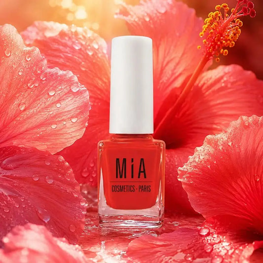 Mia Cosmetics Paris, vernis à ongles Hibiscus Radiant Glow, 11 ml