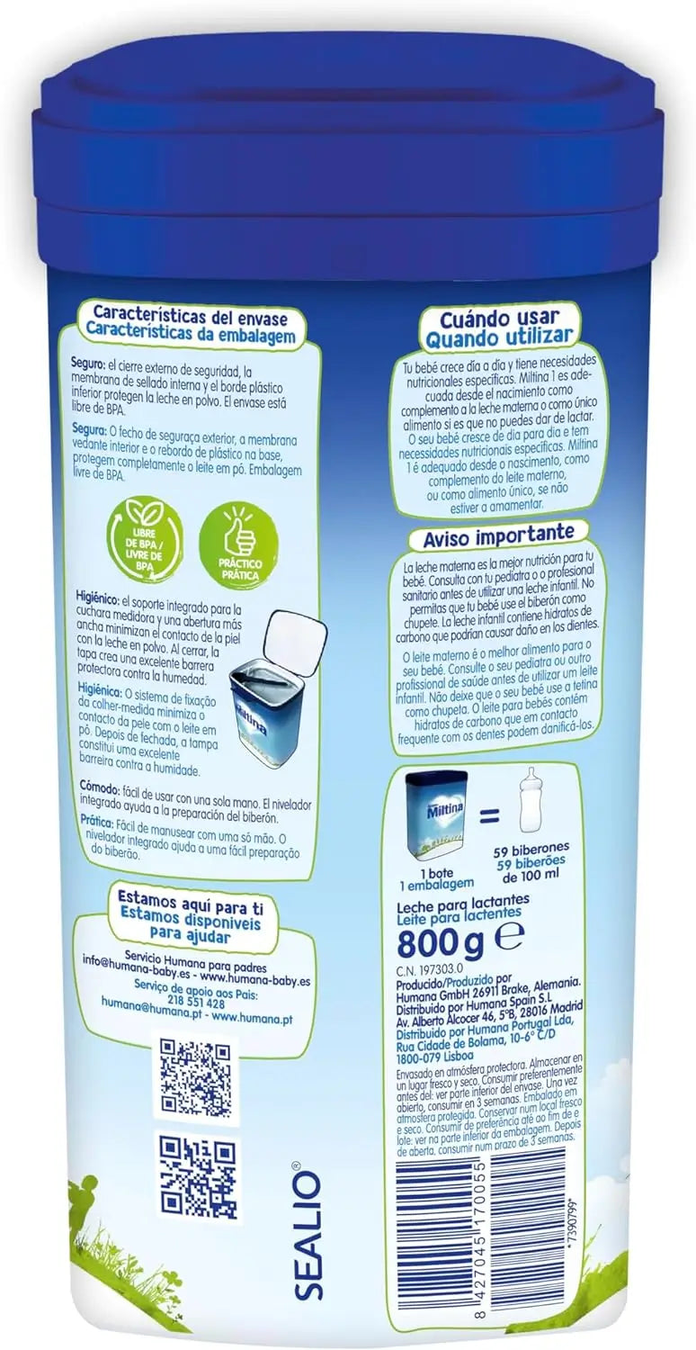 Miltina 1 Probalance Lait pour nourrissons 800 g