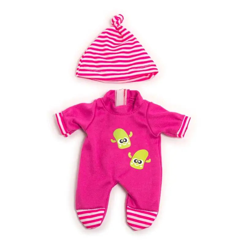Miniland Winter Pyjama Clothes Pink For Doll 21 Cm