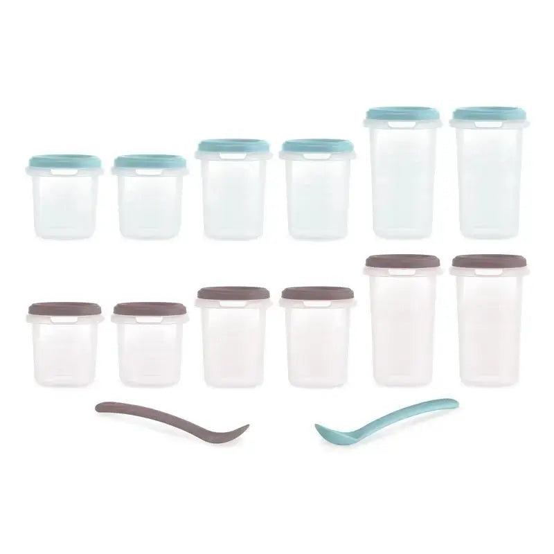 Miniland Set de 12 coffrets hermétiques Hermisized Terra (200Ml, 250Ml & 330Ml)