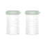 Miniland Set Of 2 Ecosized Glass Flasks 250Ml