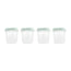 Miniland Set Of 4 Airtight Hermisized Mint 200Ml