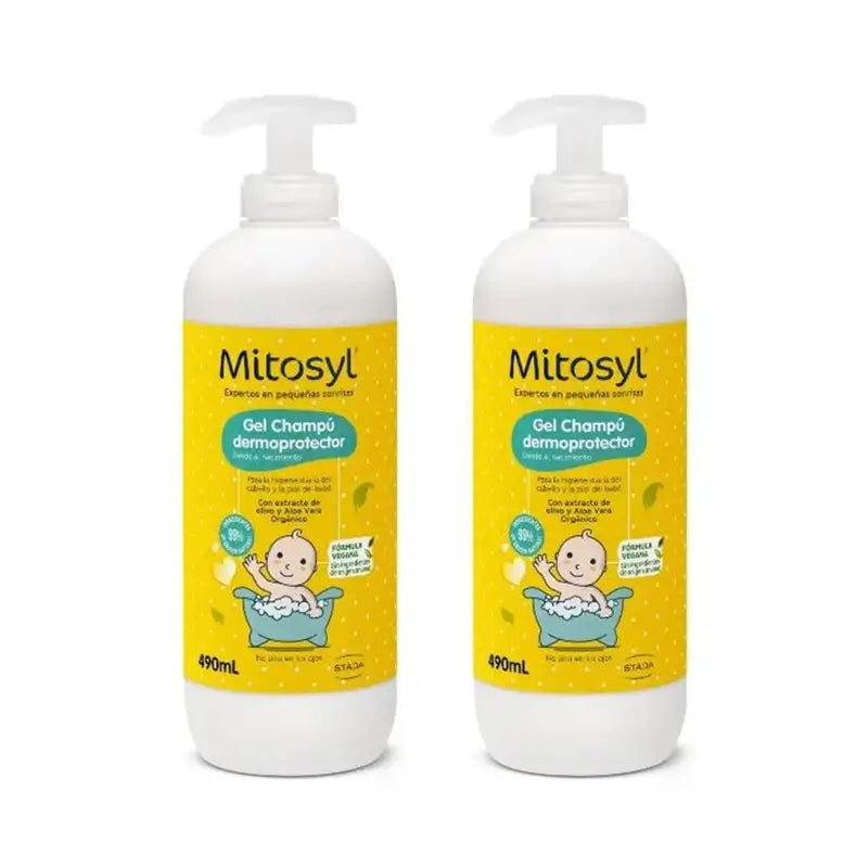 Mitosyl Baby Shampooing Gel Dermoprotecteur, 2X490 Ml