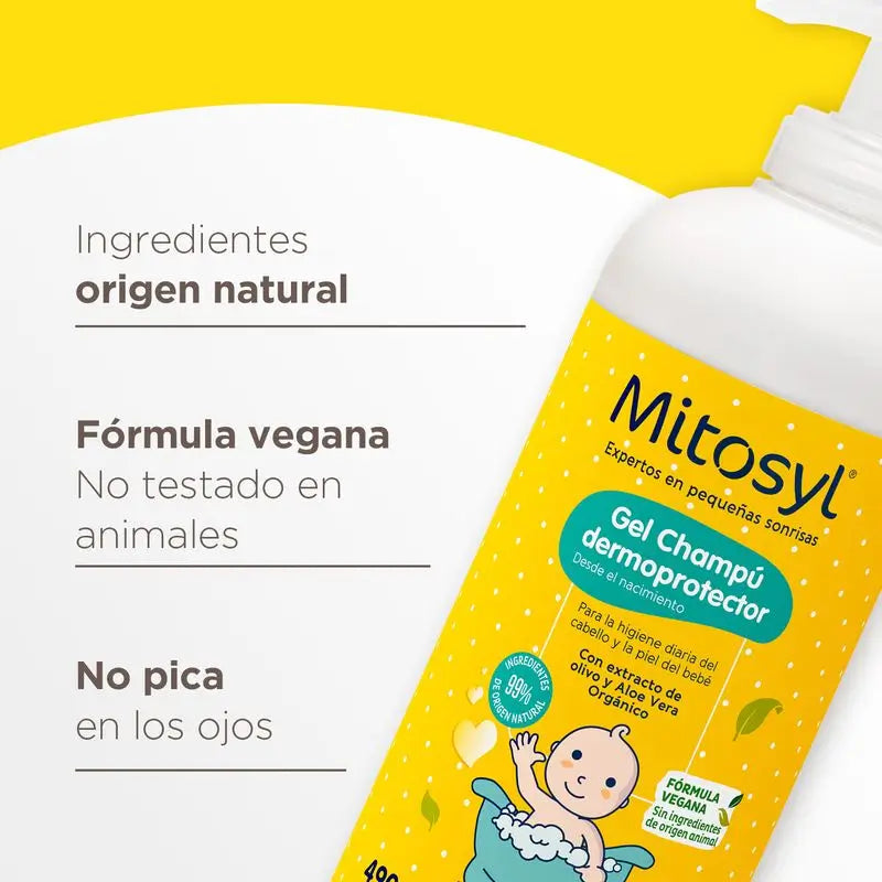 Mitosyl Baby Shampooing Gel Dermo-Protecteur, 490 ml