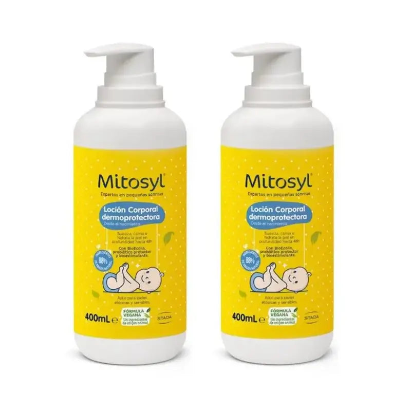 Mitosyl Baby Lotion corporelle dermoprotectrice, 2X400 Ml