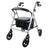 Mobiclinic Déambulateur à roues - pliable - aluminium - freins sur poignées - siège et dossier - gris - Sofia
