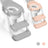 Siège de toilette pliant pour enfants Mobiclinic Lala Grey & White