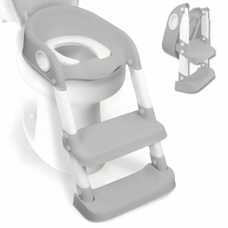 Siège de toilette pliant pour enfants Mobiclinic Lala Grey & White