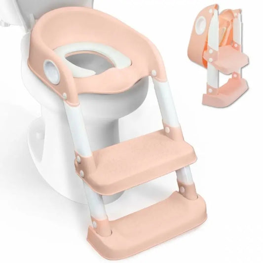 Mobiclinic Lala rose et blanc Siège de toilette pliant pour enfants