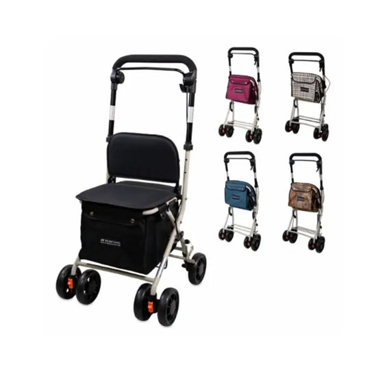 Mobiclinic Chariot de supermarché Cadre de marche pliable
