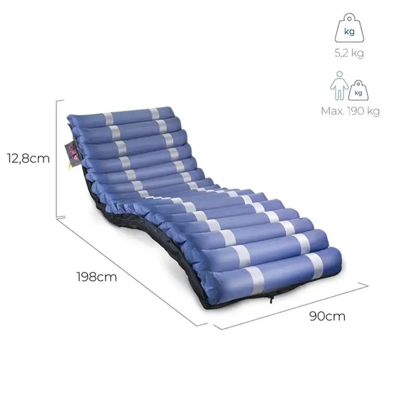 Mobiclinic Mobi3 Antiescaras Matelas d'air avec compresseur, 17 cellules. 198 x 86 x 12,8 cm