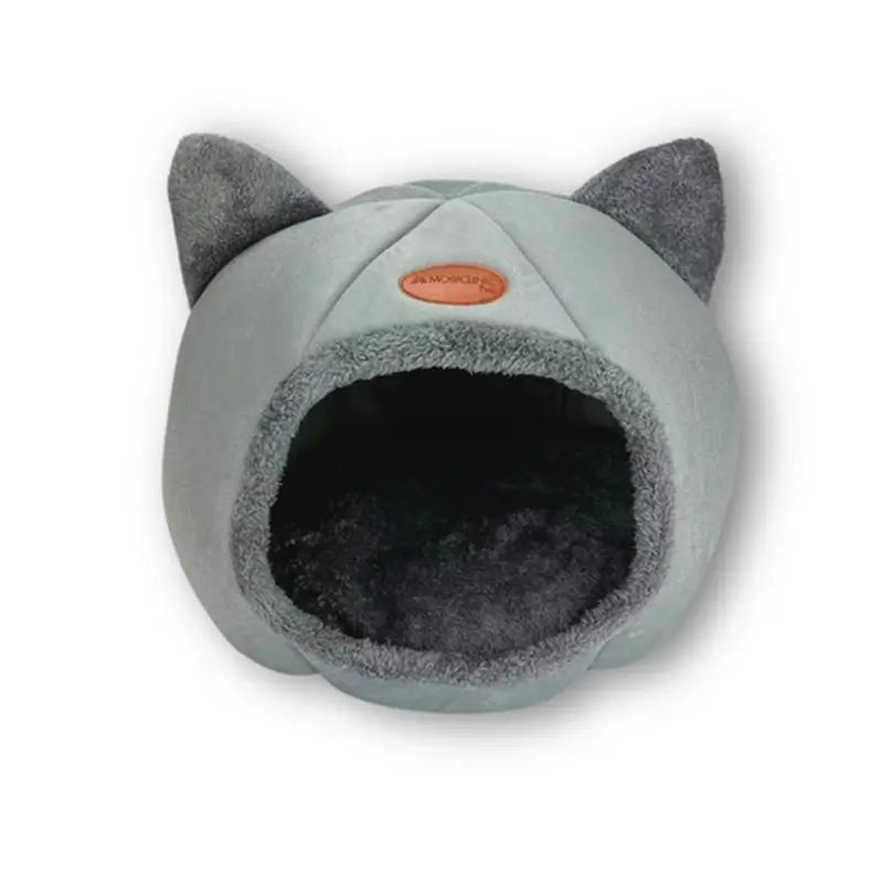 Mobiclinic Grotte pliable gris pour animaux de compagnie Grotte pliable gris Soft Comfort 38X49X45 Cm