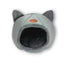 Mobiclinic Grotte pliable gris pour animaux de compagnie Grotte pliable gris Soft Comfort 38X49X45 Cm